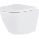Унитаз подвесной Roxen Antares 530185-02 в комплекте с инсталляцией StounFix Dual Fresh 6 в 1 966628 кнопка: бежевый