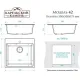 Кухонная мойка MARRBAXX Карельский камень модель 42/Q8 F042Q008 серый/темно-серый