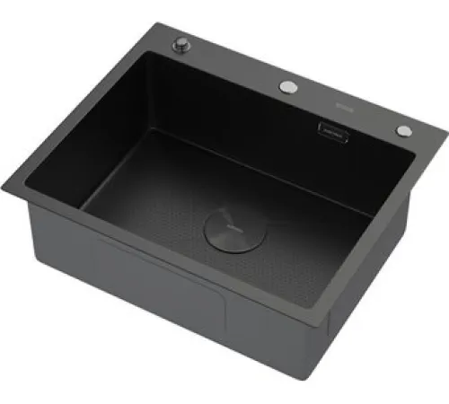 Кухонная мойка ARFEKA Eco AR 600*500 POP-UP BLACK PVD NANO DECOR