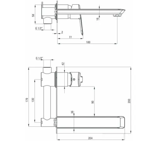 Смеситель Deante Arnika BQA 054L