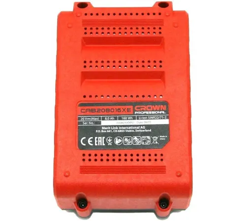 Аккумулятор Crown CAB208016XE CB 20В/8 Ач