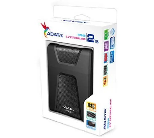 Внешний накопитель ADATA HD650 2TB черный
