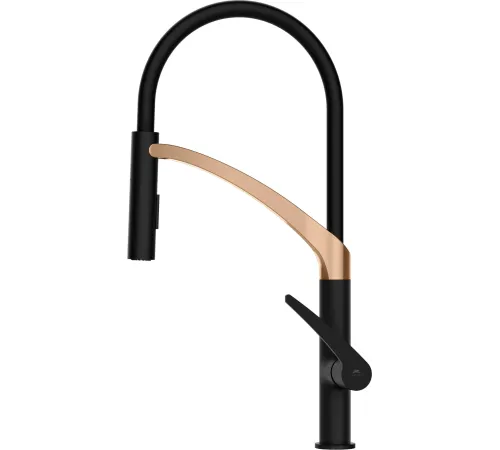 Смеситель Rubineta Ultima-50 BK/RG UL500638