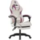 Игровое геймерское кресло Defender Serenity белый/фиолетовый