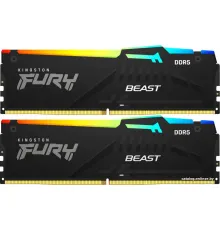 Оперативная память Kingston FURY Beast RGB 2x32ГБ DDR5 5600 МГц KF556C36BBE2AK2-64
