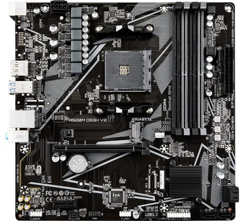 Материнская плата Gigabyte A520M DS3H V2 rev. 1.0
