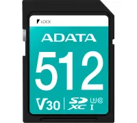 Карта памяти ADATA Premier Pro SDXC 512GB ASDX512GUI3V30S-R