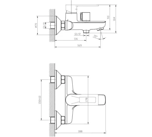 Смеситель Esko Belgrade BD 54