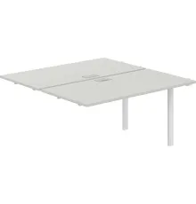 Офисный стол Norden 280х143.8х75 SG.215.SH.63.WH белый/серый бархат