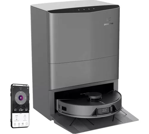 Робот-пылесос Polaris PVCRAC 7750 WIFI IQ Home серый