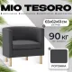 Интерьерное кресло Mio Tesoro Агата 351 темно-серый 1173