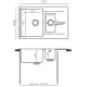 Кухонная мойка Polygran Brig 770 космос
