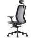 Кресло Bestuhl J1 Black Pl с подголовником серый