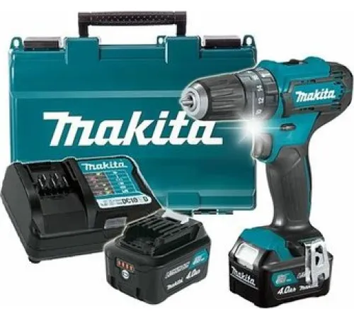Ударная дрель-шуруповерт Makita HP333DWME с 2-мя АКБ, кейс