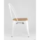 Стул Stool Group Tolix wood белый глянцевый