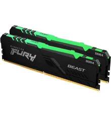 Оперативная память Kingston FURY Beast RGB 2x32ГБ DDR4 3600 МГц KF436C18BB2AK2/64