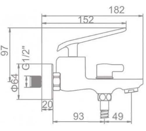 Смеситель Ledeme L3274B