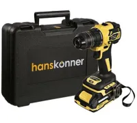Дрель-шуруповерт Hanskonner HCD2065C с 2-мя АКБ, кейс