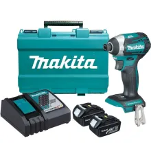 Винтоверт Makita DTD154RFE с 2-мя АКБ, кейс
