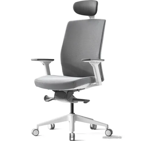 Офисное кресло Bestuhl J2 Black Pl с подголовником серый