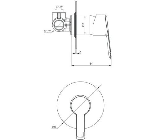Смеситель Deante Arnika BQA 044L