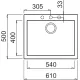 Кухонная мойка Elleci Quadra 110 Espresso 78