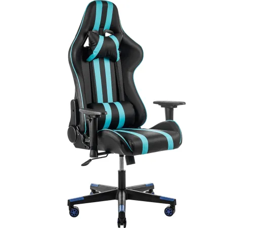 Игровое геймерское кресло Mio Tesoro Control 8051 черный/синий