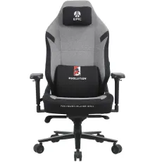 Игровое геймерское кресло Evolution Epic Fabric серый/черный