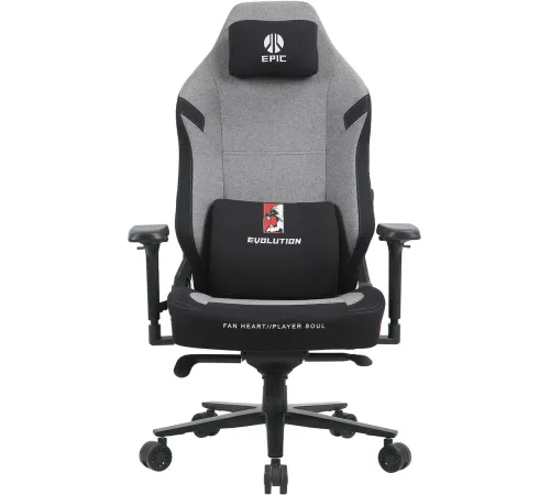 Игровое геймерское кресло Evolution Epic Fabric серый/черный