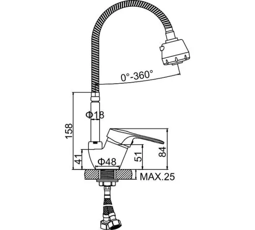 Смеситель Ledeme L4368-B