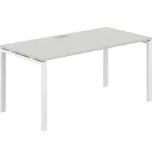 Офисный стол Norden 160х80х75 SG.209.SH.63.WH белый/серый бархат
