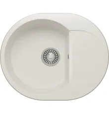 Кухонная мойка Polygran Atol-620 белый хлопок 36