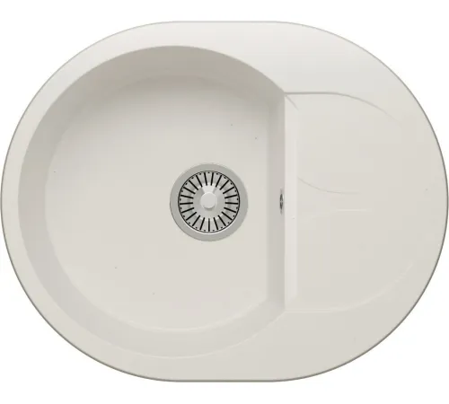 Кухонная мойка Polygran Atol-620 белый хлопок 36