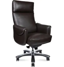Офисное кресло Norden Ritz A 2108 brown leather кожа коричневый/алюминиевая крестовина