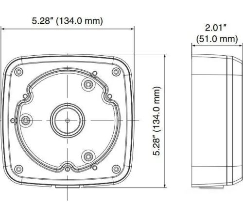 Крепление для камер видеонаблюдения Honeywell HQA-BB2 белый