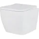 Унитаз подвесной Roxen Cube Tornado в комплекте с инсталляцией StounFix Dual Fresh 6 в 1 868598 кнопка: оружейная сталь матовая