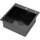 Кухонная мойка ARFEKA Eco AR 500*500 POP-UP Black PVD NANO DECOR MILLET GRAINS