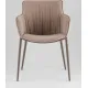 Стул с подлокотниками Stool Group Твигги LV-118-RlL-08-7006 шенилл бежевый/бежево-серый