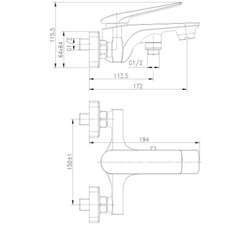 Смеситель Lemark Allegro LM5914CW