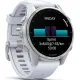 Умные часы Garmin Fenix 8 43мм серебристый, белый ремешок