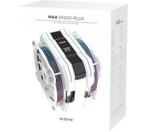 Кулер для процессора ALSEYE M120D W Plus белый