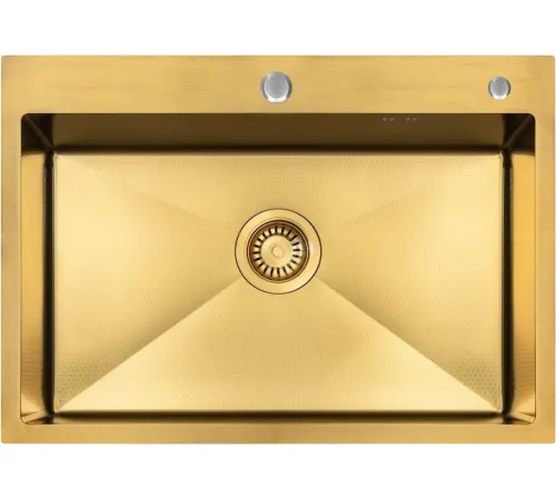 Кухонная мойка ARFEKA ECO AR 700*500 GOLD PVD NANO DECOR