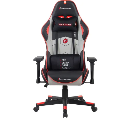 Игровое геймерское кресло Evolution Tactic PRO Special edition D1 черный/серый/красный
