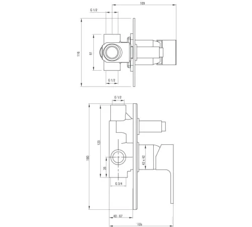 Смеситель Deante Anemon BCZ 044P