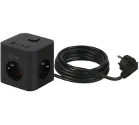 Сетевой фильтр ЭРА CUBE-3es-1.5m-4USB-B Б0069074