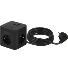 Сетевой фильтр ЭРА CUBE-3es-1.5m-4USB-B Б0069074