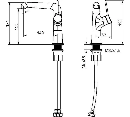 Смеситель Maxonor PL1094-9