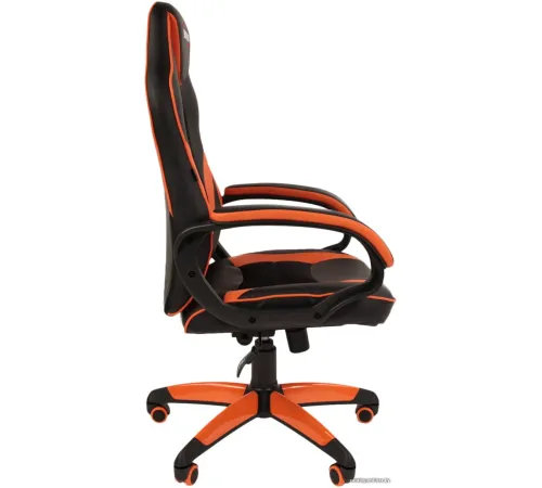 Игровое геймерское кресло Brabix GM-161 черный/оранжевый