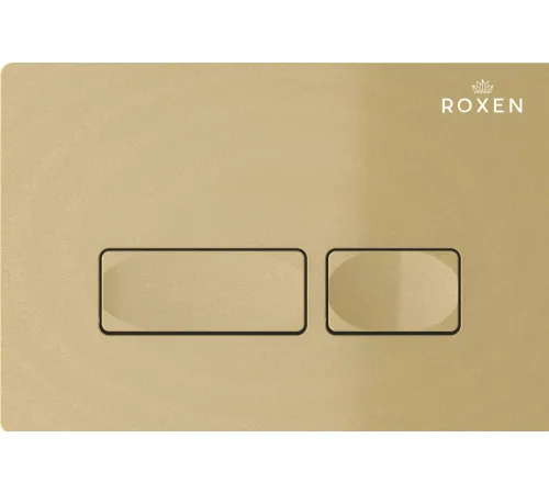 Унитаз подвесной Roxen Vine Tornado в комплекте с инсталляцией StounFix Dual Fresh 6 в 1 979006 кнопка: брашированное золото