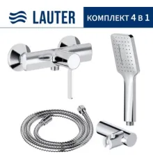 Смеситель Lauter Art 21CK9680C + 21СКFG80101C + 21S00126 + 21CKFS90120